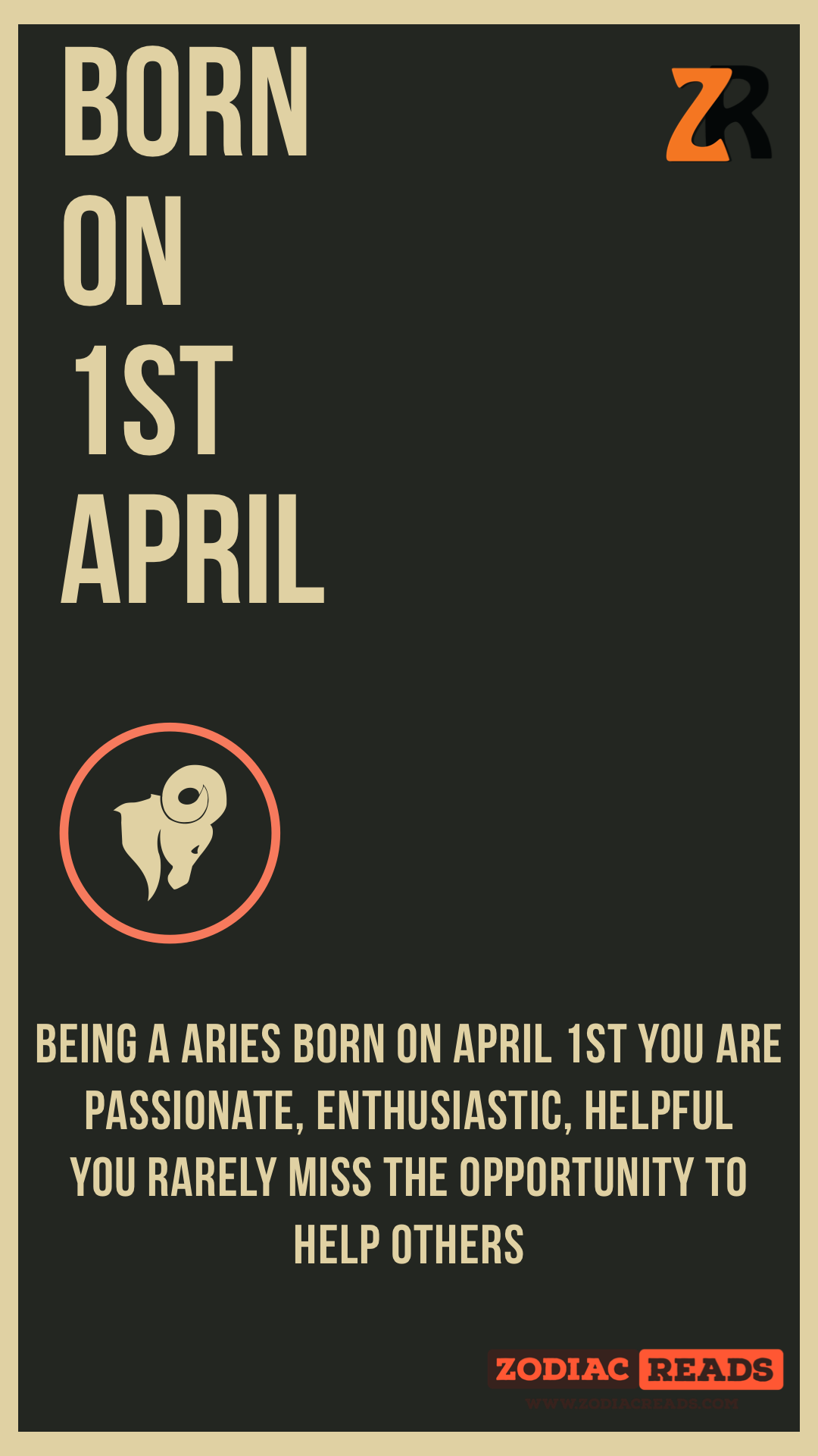 Birthday Traits of Those Born in April - ZodiacReads