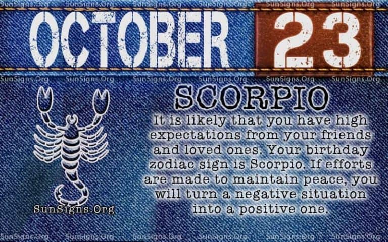 Yourbirthday - Are You 23rd October Born? - ZodiacReads