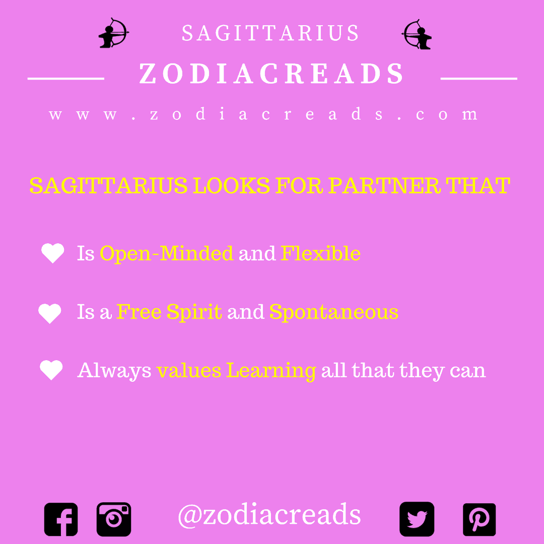 ZODIAC SIGN - THINGS THAT SAGITTARIUS LOOKS FOR IN PARTNER