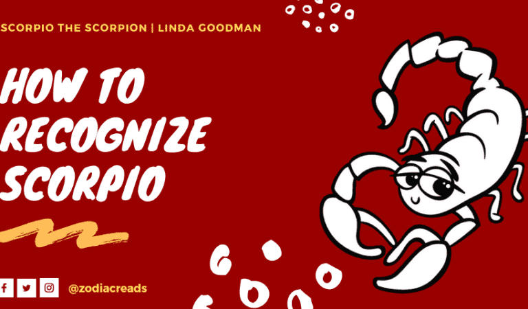 How to Recognize Scorpio, Scorpio the Scorpion by Linda Goodman