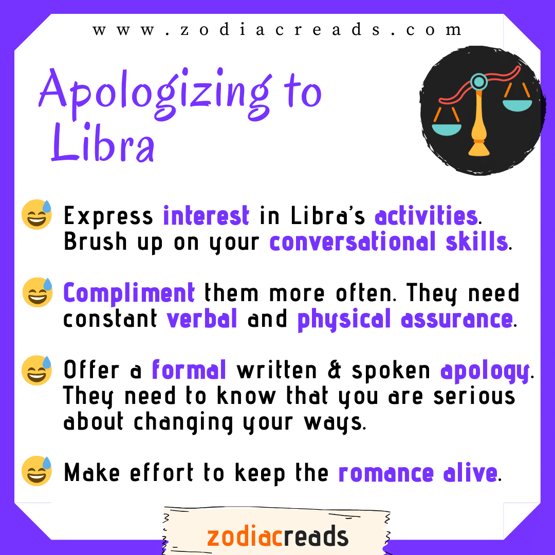 7 Libra - Apologizing to Signs Zodiacreads