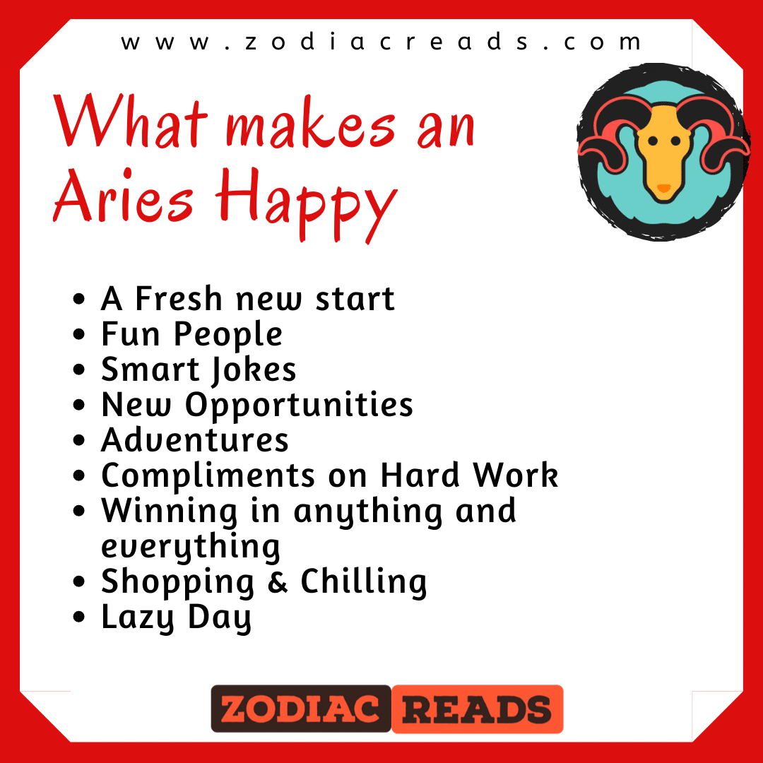 what makes an Aries happy