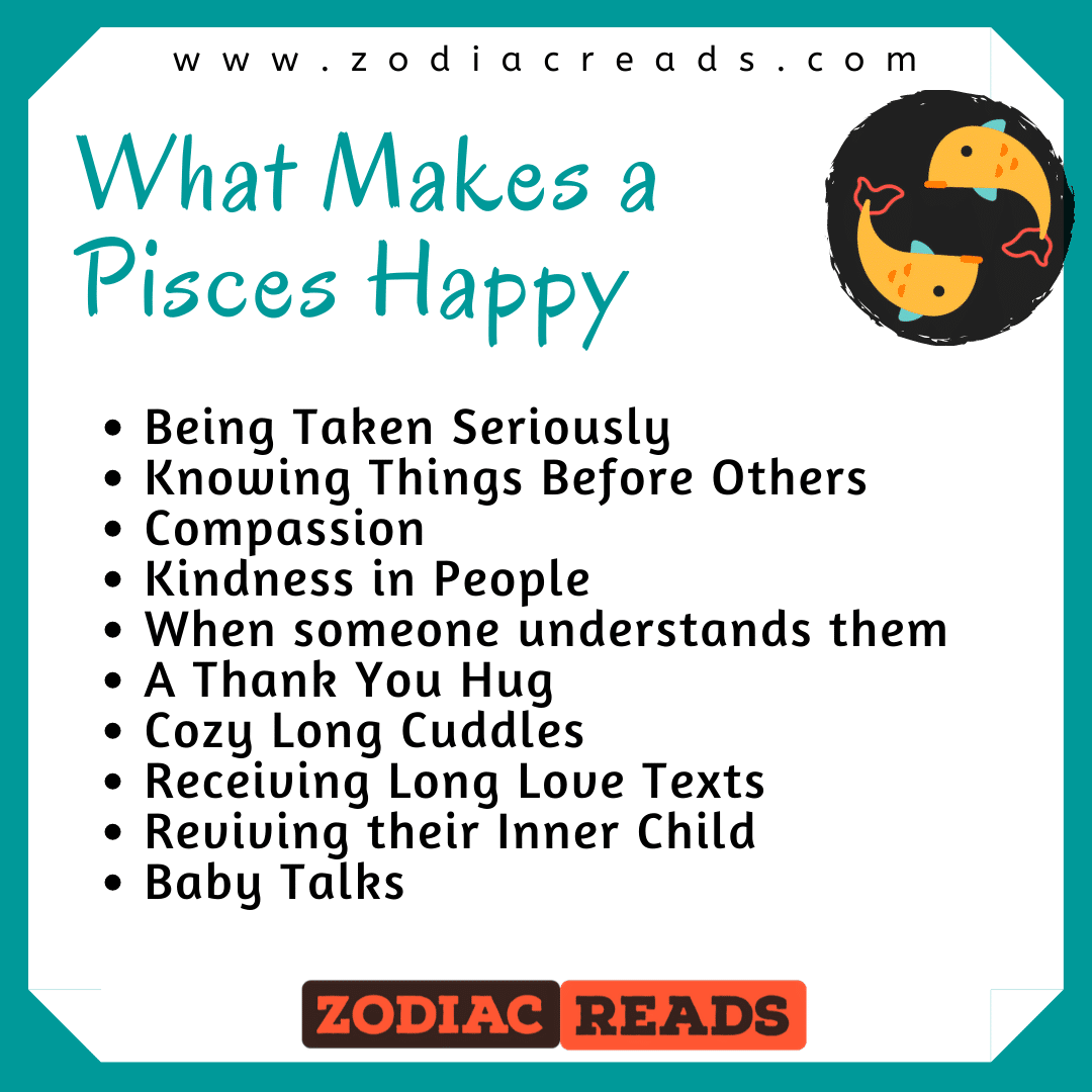 what makes pisces happy