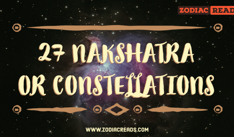 27 Nakshatra or Constellations in astrology