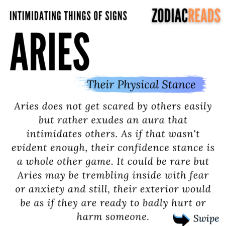 Intimidating thing Aries Sign