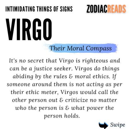 Intimidating thing Virgo sign