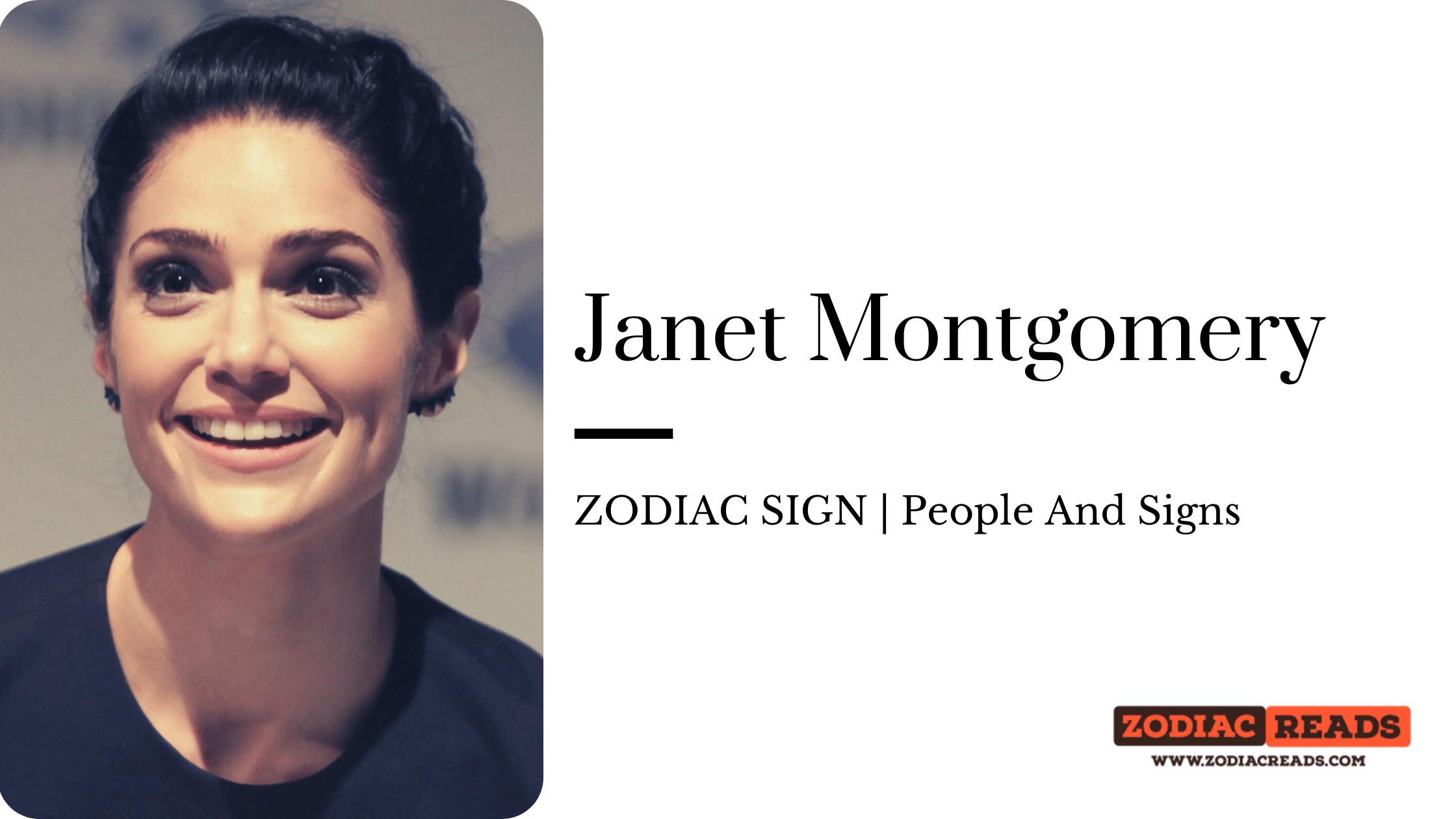 Janet Montgomery zodiac