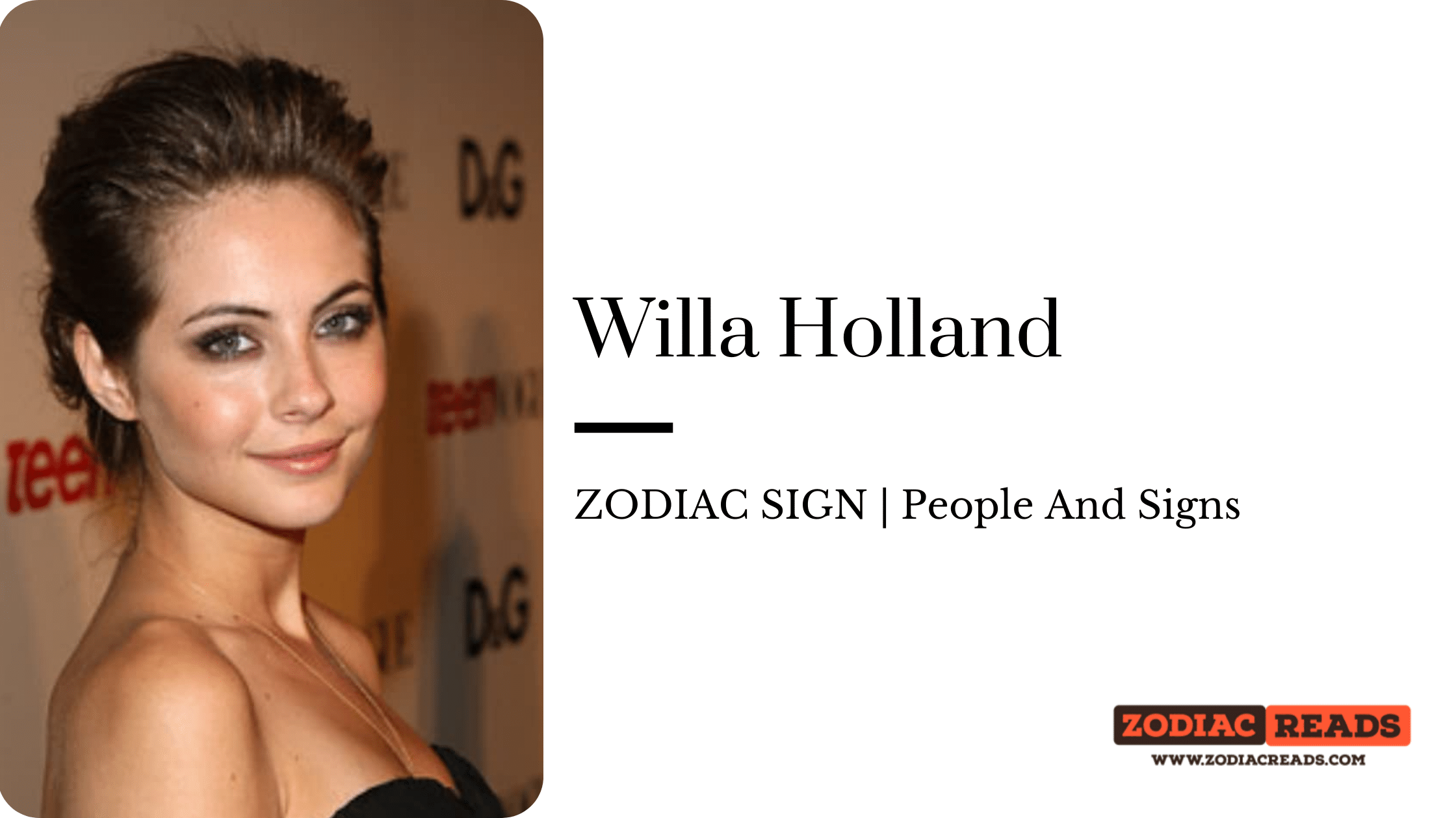 Willa Holland zodiac