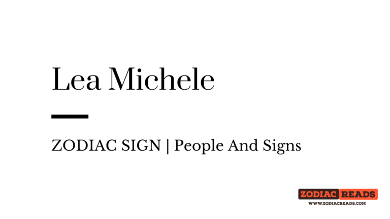 Lea Michele zodiac