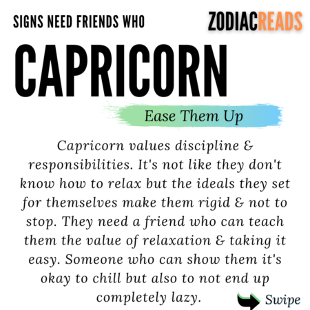 Capricorn need a friend who can