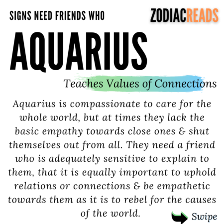 Aquarius need a friend who can
