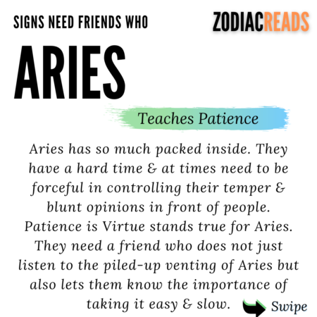 Aries need a friend who can