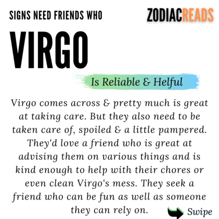 Virgo need a friend who can