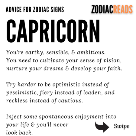 Advice For Capricorn
