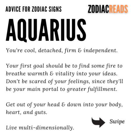 Advice For Aquarius