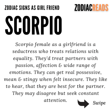 Scorpio As Girlfriend