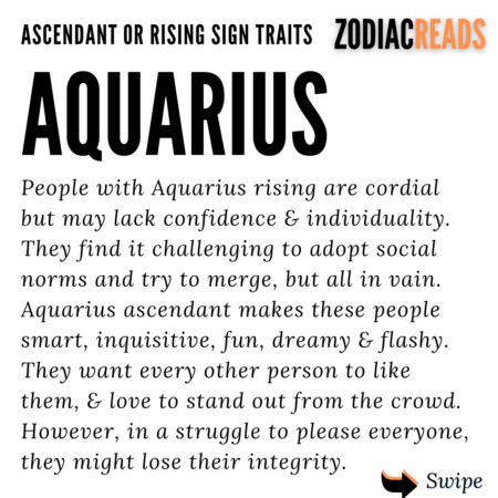 Aquarius Ascendant or Rising sign traits