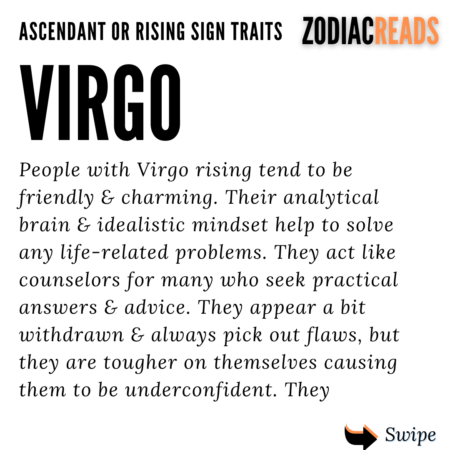 Virgo Ascendant or Rising sign traits