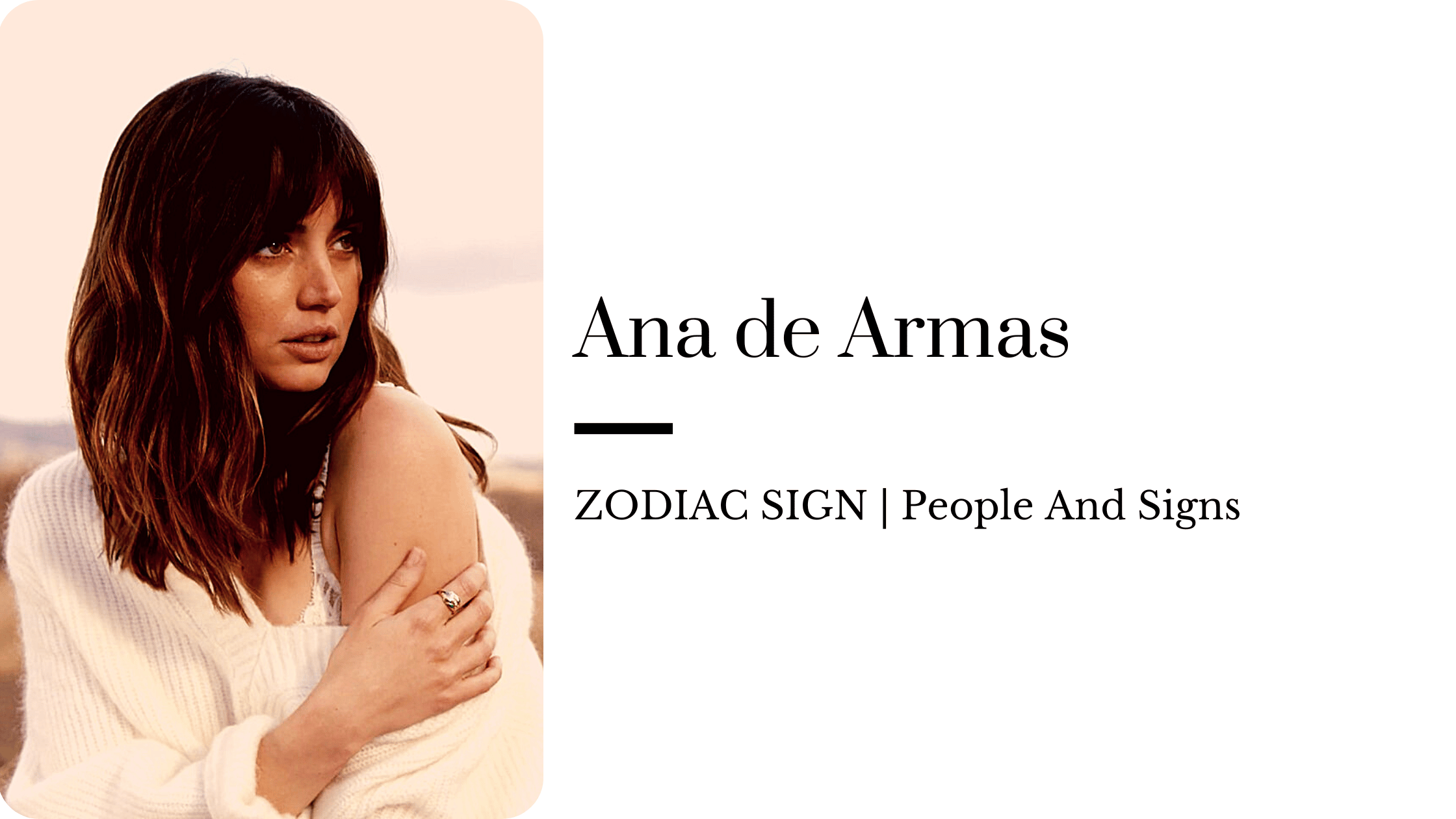 Ana de Armas zodiac