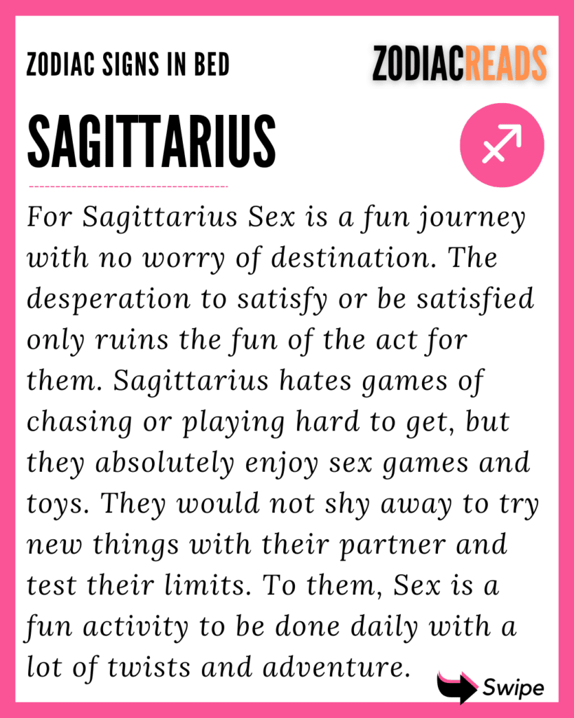 Sagittarius in bed