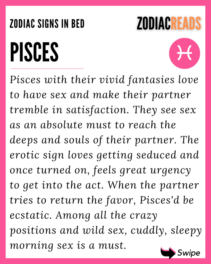 Pisces in bed
