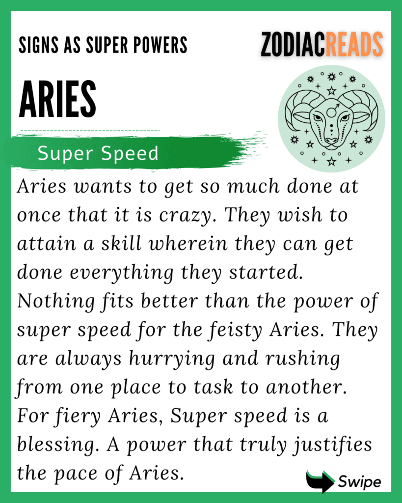 what are all the zodiac signs superpowers