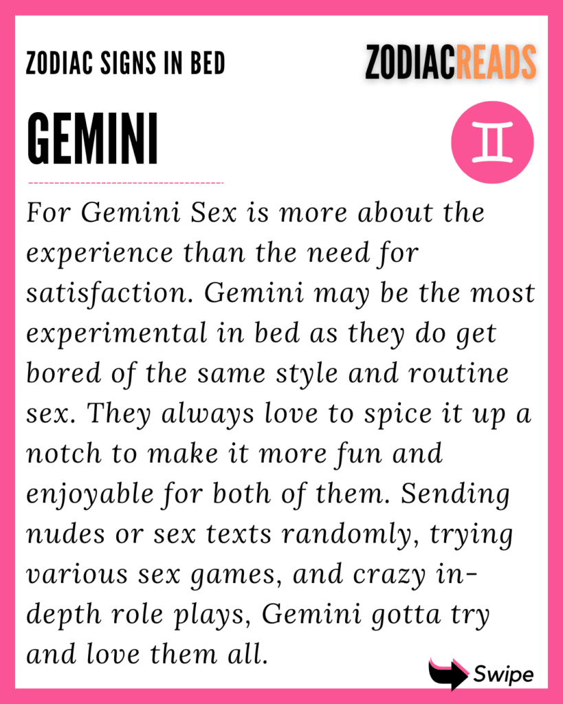 Gemini in bed