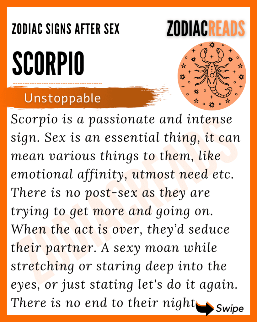 scorpio after sex