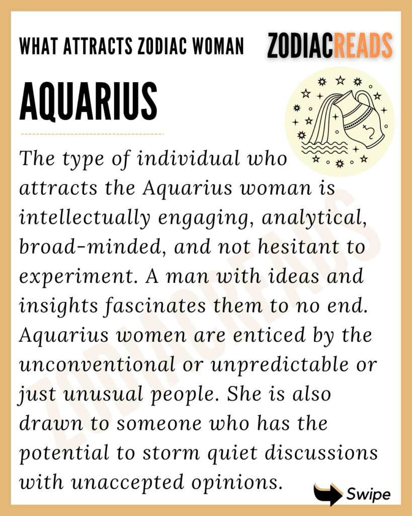 Aquarius woman attracted to