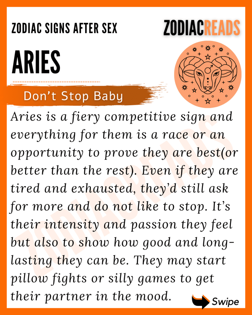 Aries after sex