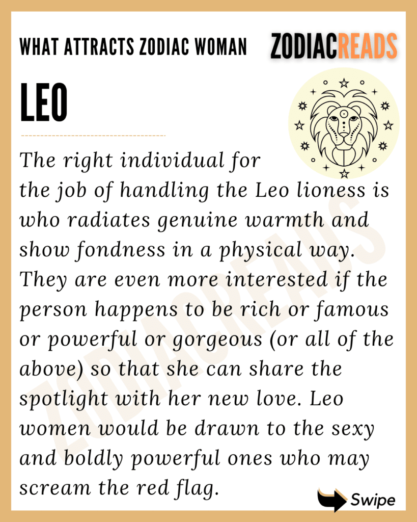 Leo woman attracted to
