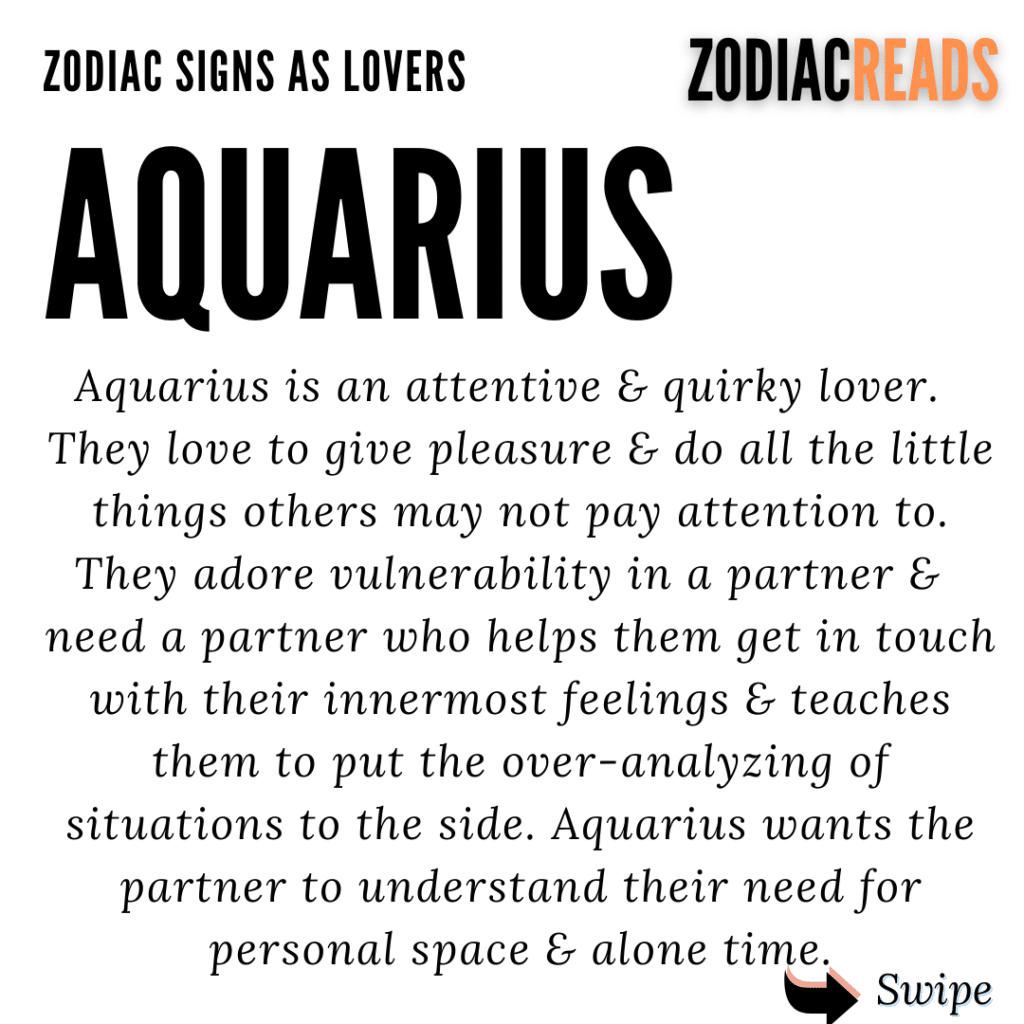 Aquarius as lover