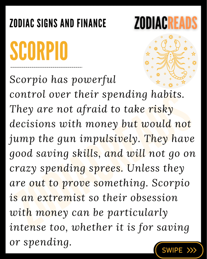 Scorpio and money