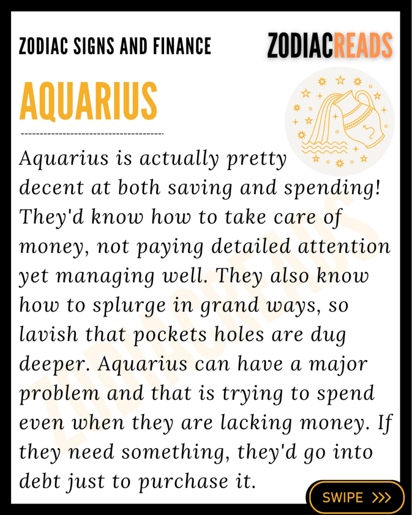 Aquarius and money