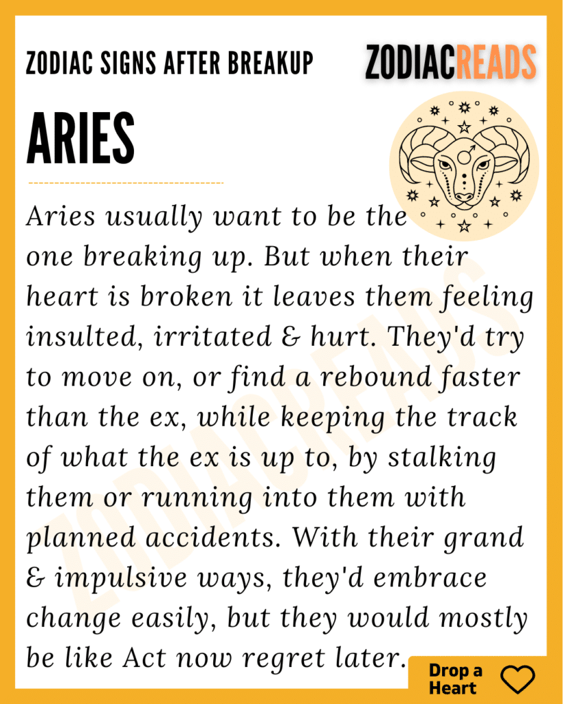 Aries after breakup