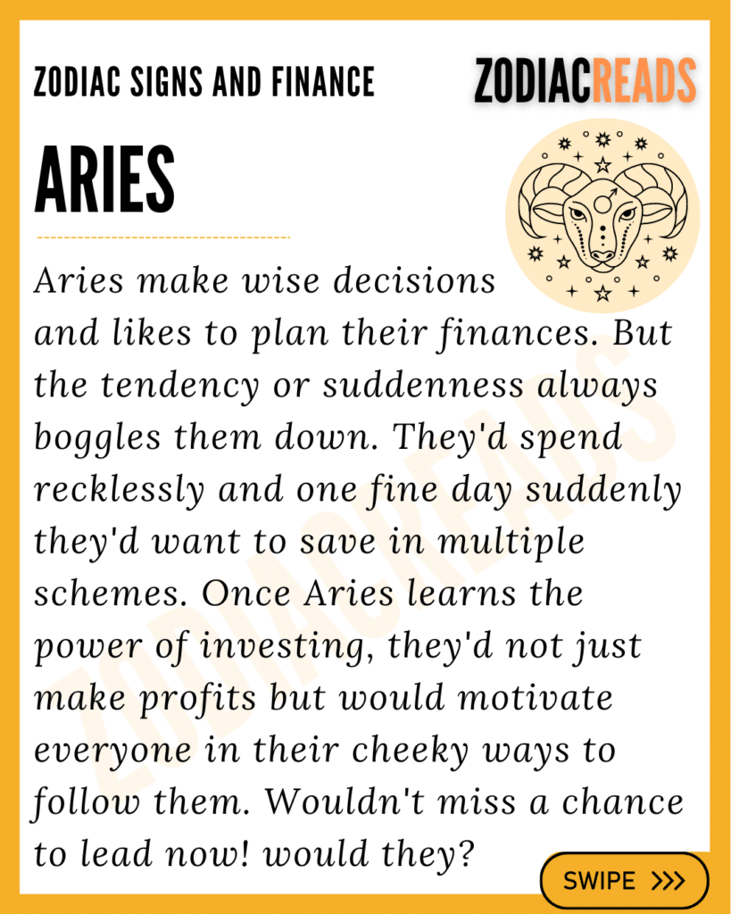 Aries And money