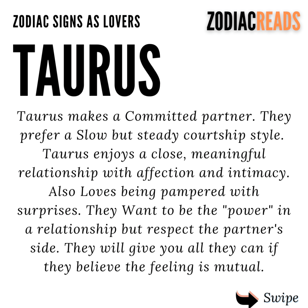 Taurus As lover