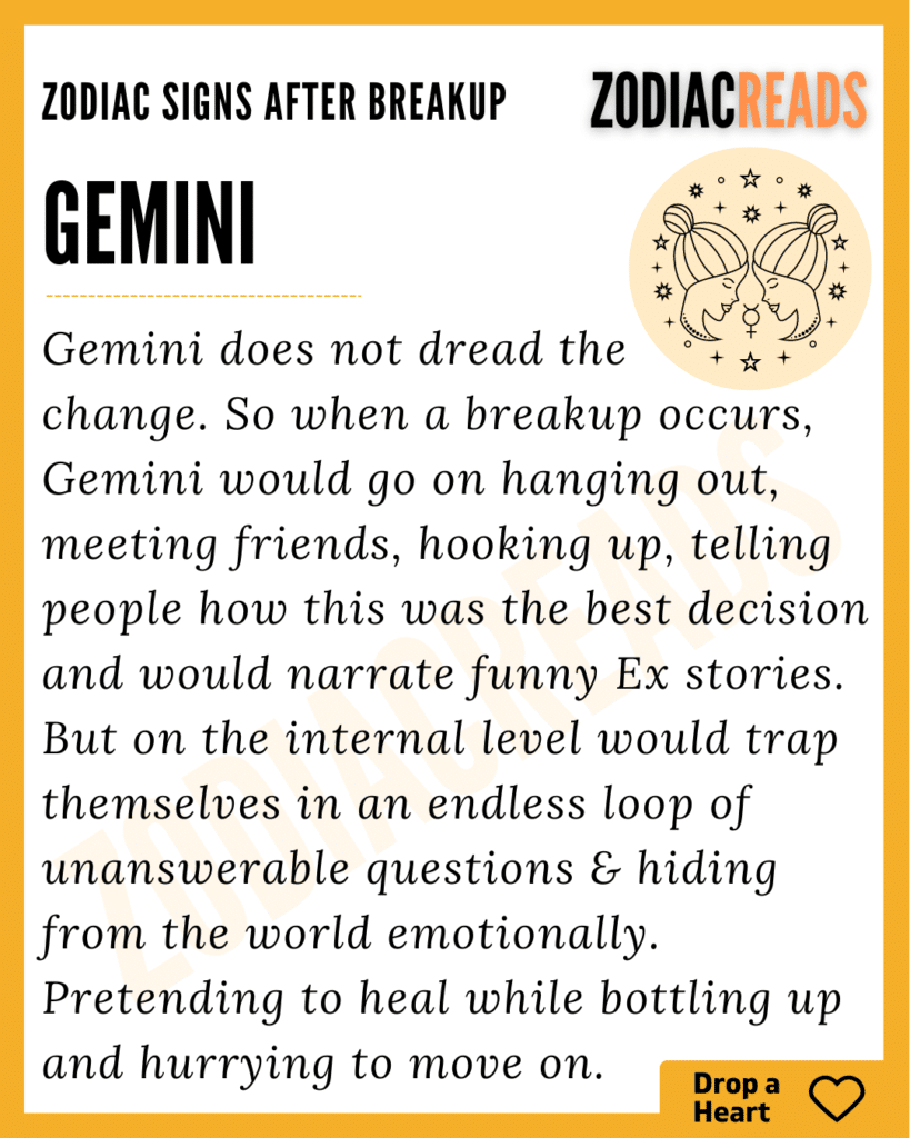 Gemini after breakup