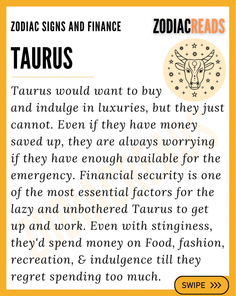 Taurus and money