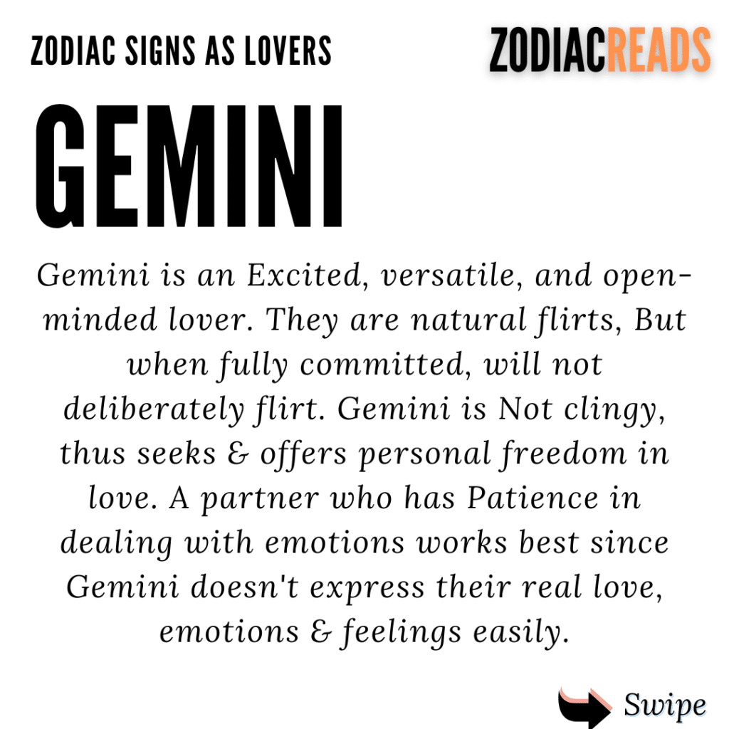 Gemini as lover