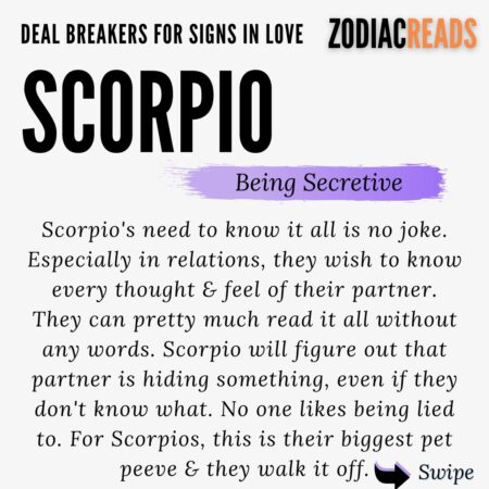 Deal Breaker for Scorpio