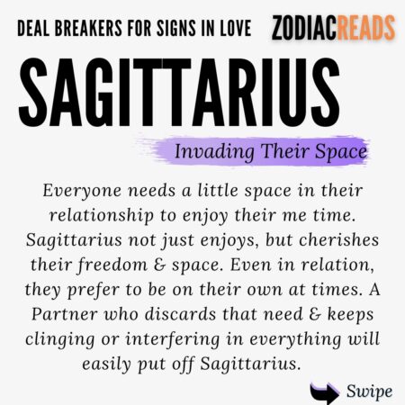 Deal Breakers For Sagittarius