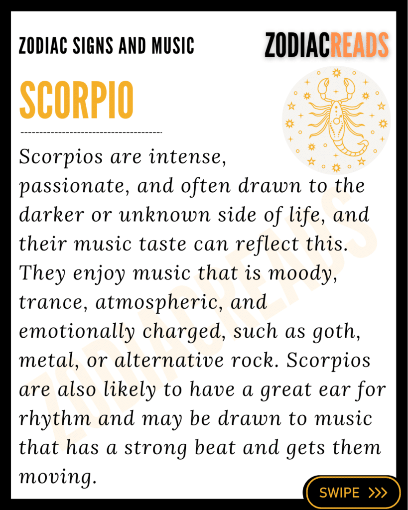 Scorpio and music