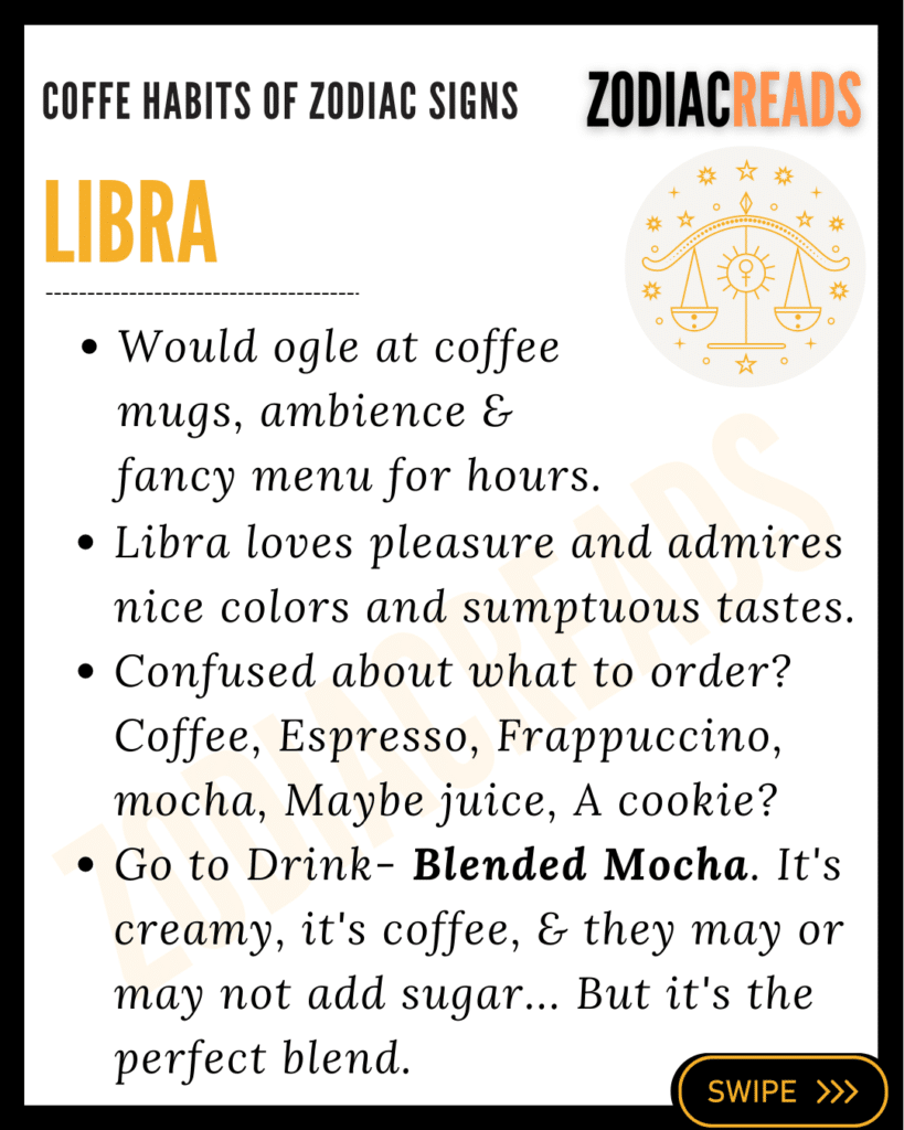 Coffee habits of Libra