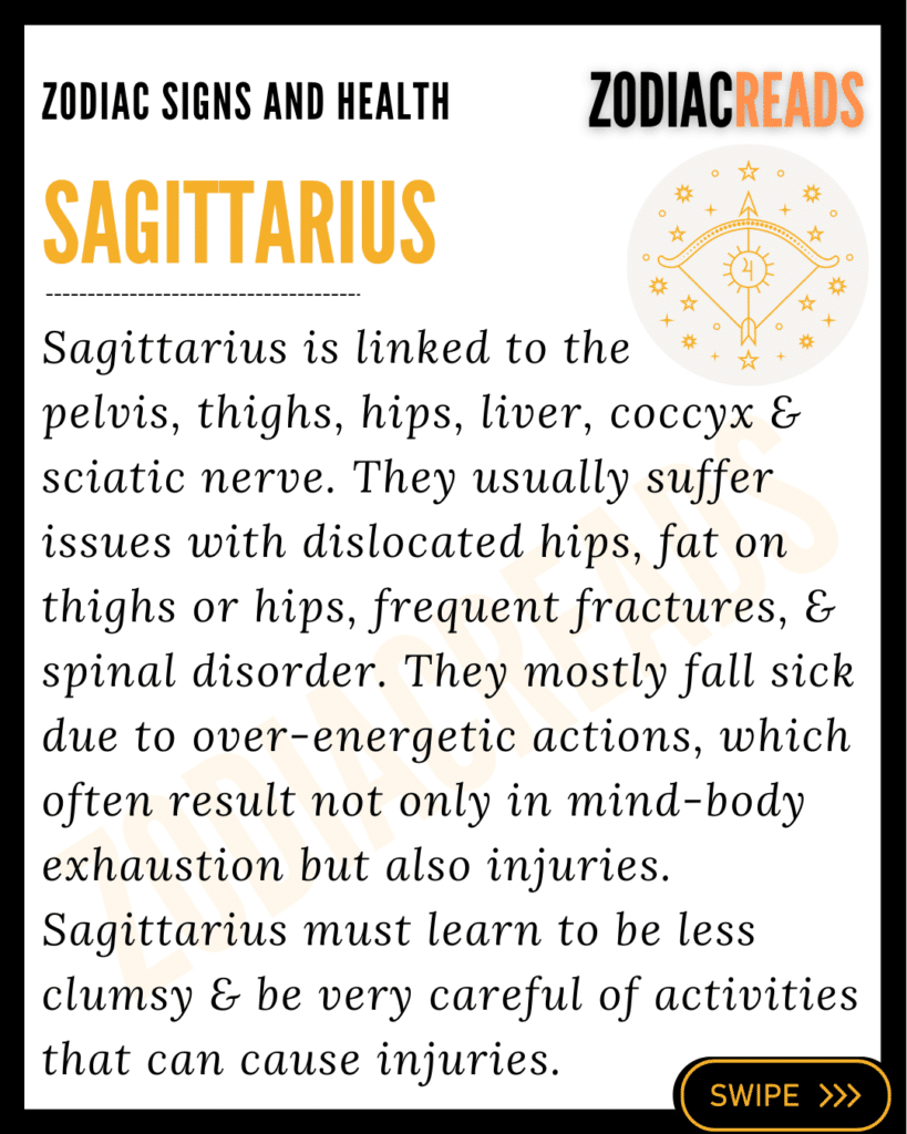 Zodiac Signs and Health Sagittarius