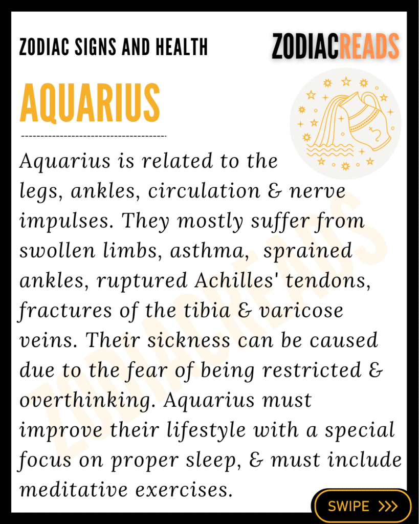 Zodiac Signs and Health Aquarius
