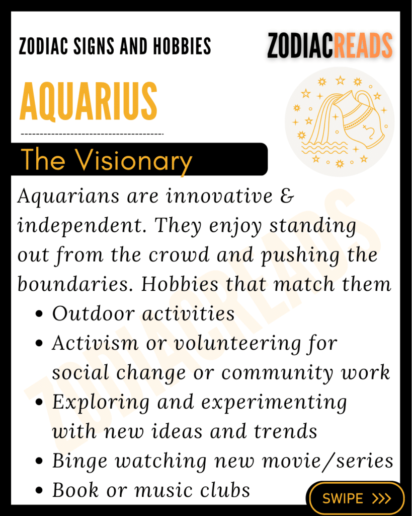 Aquarius hobbies