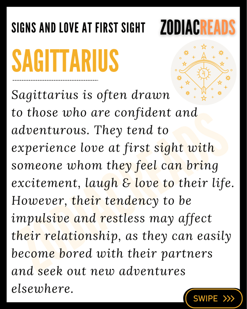 Sagittarius love at first sight