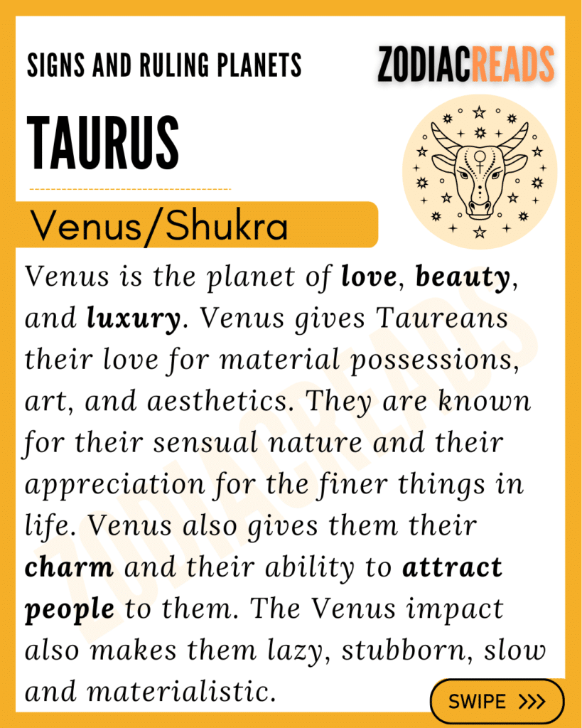 Taurus ruling planet