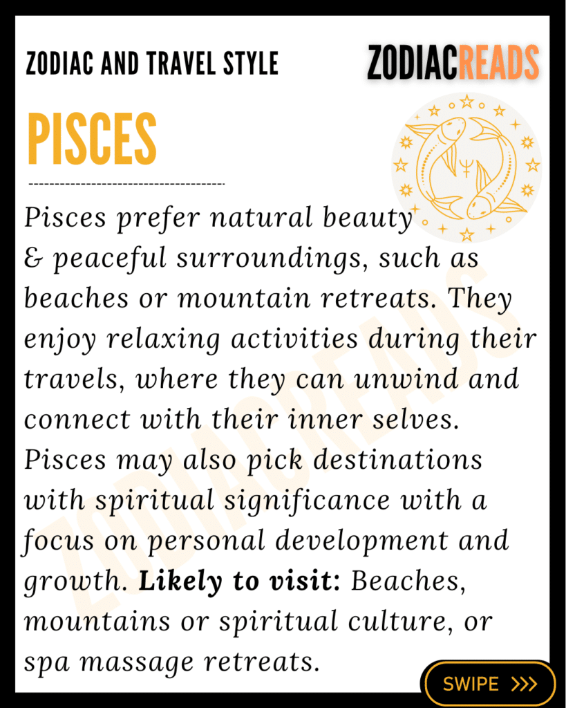 Pisces and travel
